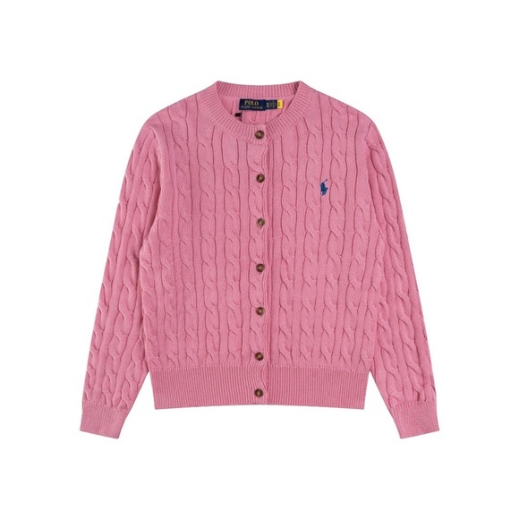 Ralph Lauren Pink Cable Knit Sweater